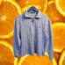 Polo Ralph Lauren Gray Heathered Cotton Quarter Zip Pullover Sweatshirt Size XL