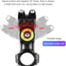 Pilipane Bike Handlebar Camera Clamp with Selfie Stick, Versatile Mount for Moto