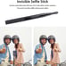 Pilipane Bike Handlebar Camera Clamp with Selfie Stick, Versatile Mount for Moto
