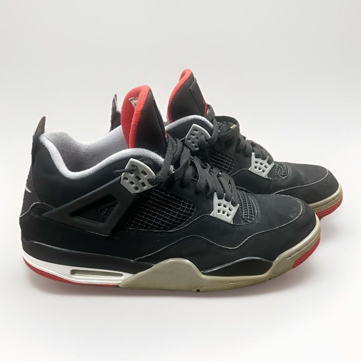 Jordan 4 Retro OG Mid Bred Mens 13 308497-060 2019 Black Red Gray Retro Nike Air