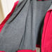 Lands' End Jacket Men XL Red Full Zip Mock Fleece Lined Pockets Long Slv Outdoor