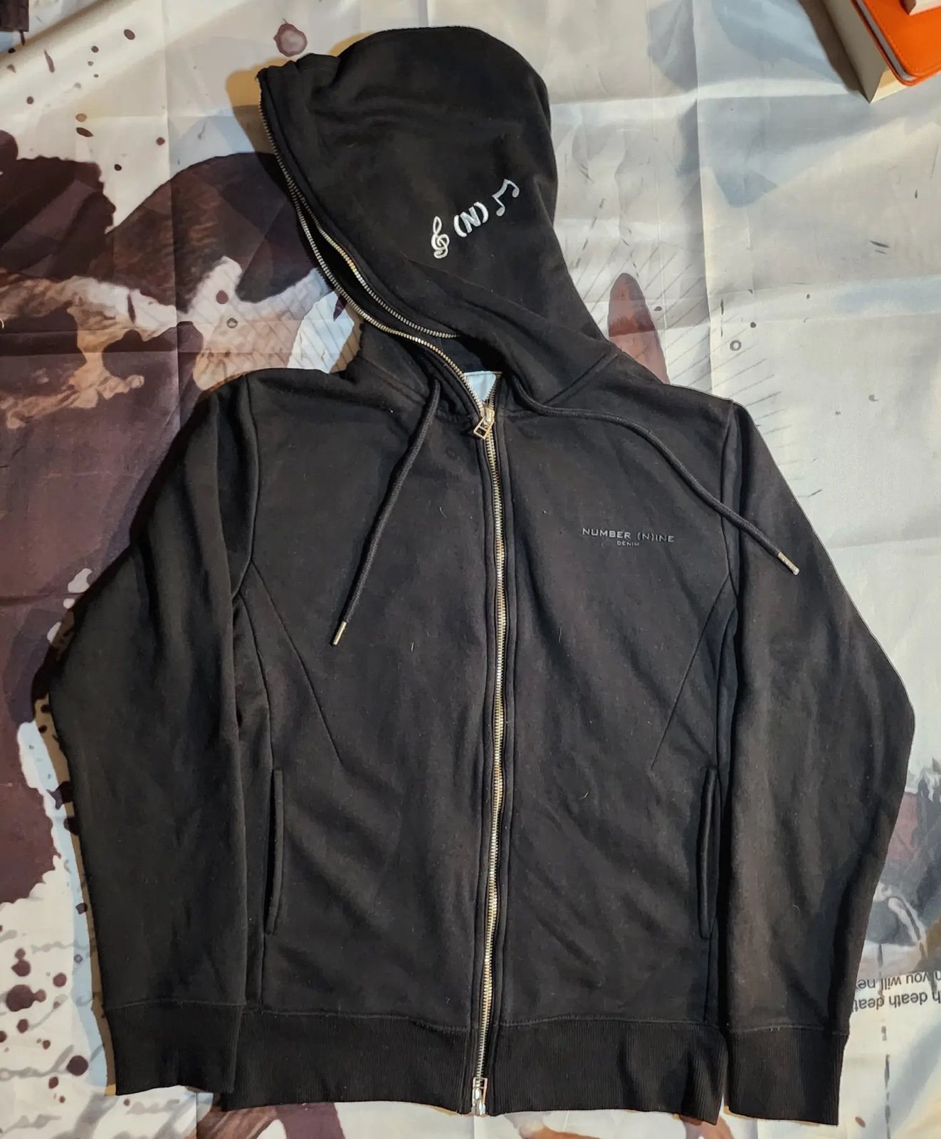 Number Nine Black Zip Up