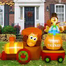 8.2 ft Thanksgiving Inflatable train