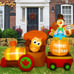 8.2 ft Thanksgiving Inflatable train