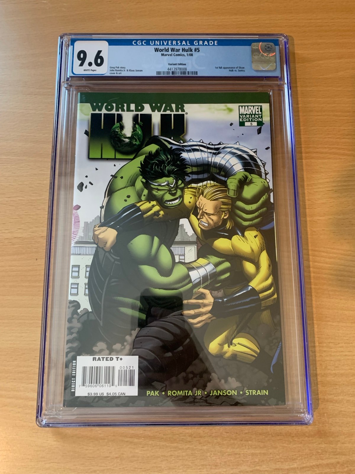 World War Hulk 5 Romita Variant 1:25 CGC 9.6 Marvel Comics 2008