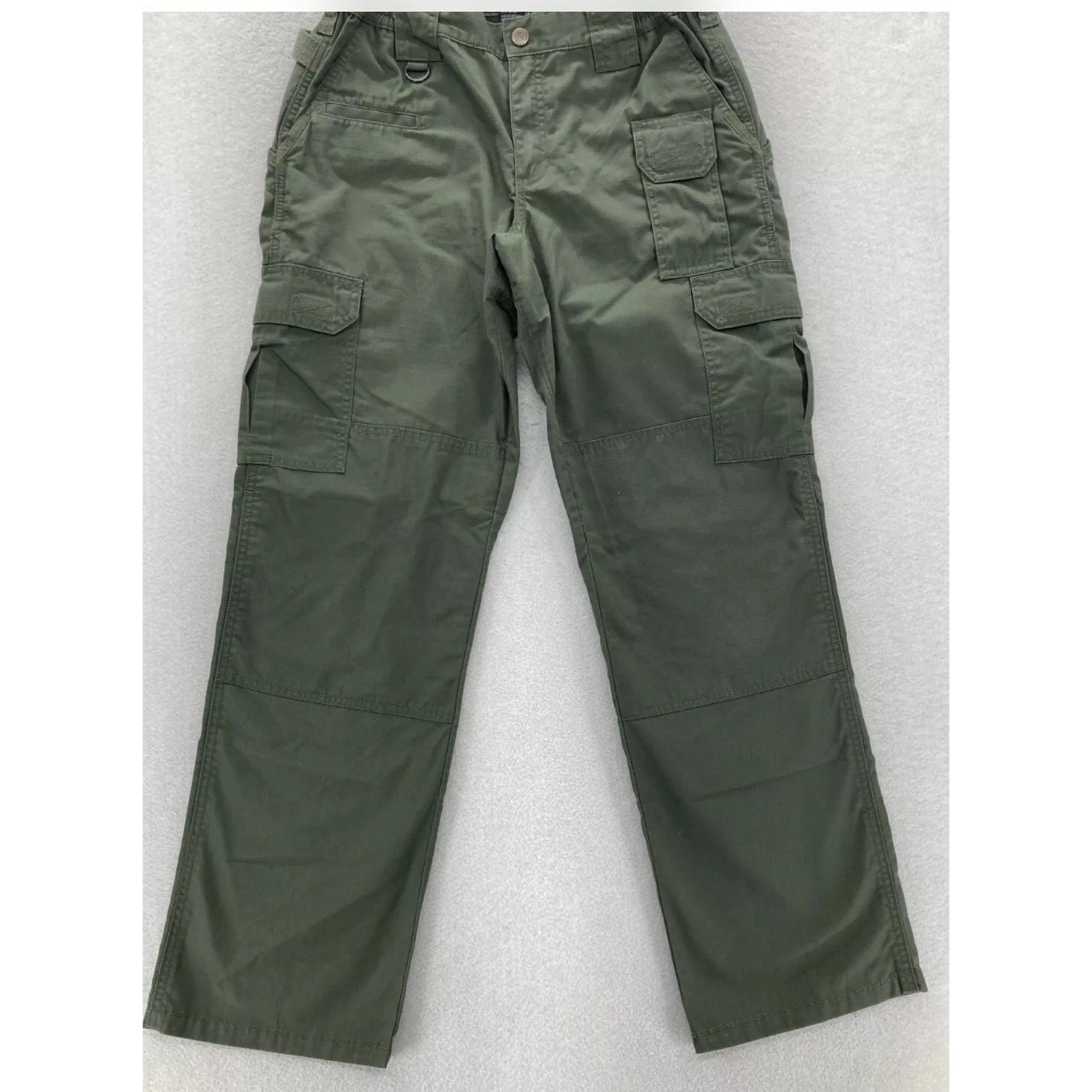 5.11 Tactical Taclight Pro Ripstop Pants Womens 12 32X34 Utility - Ranger Green