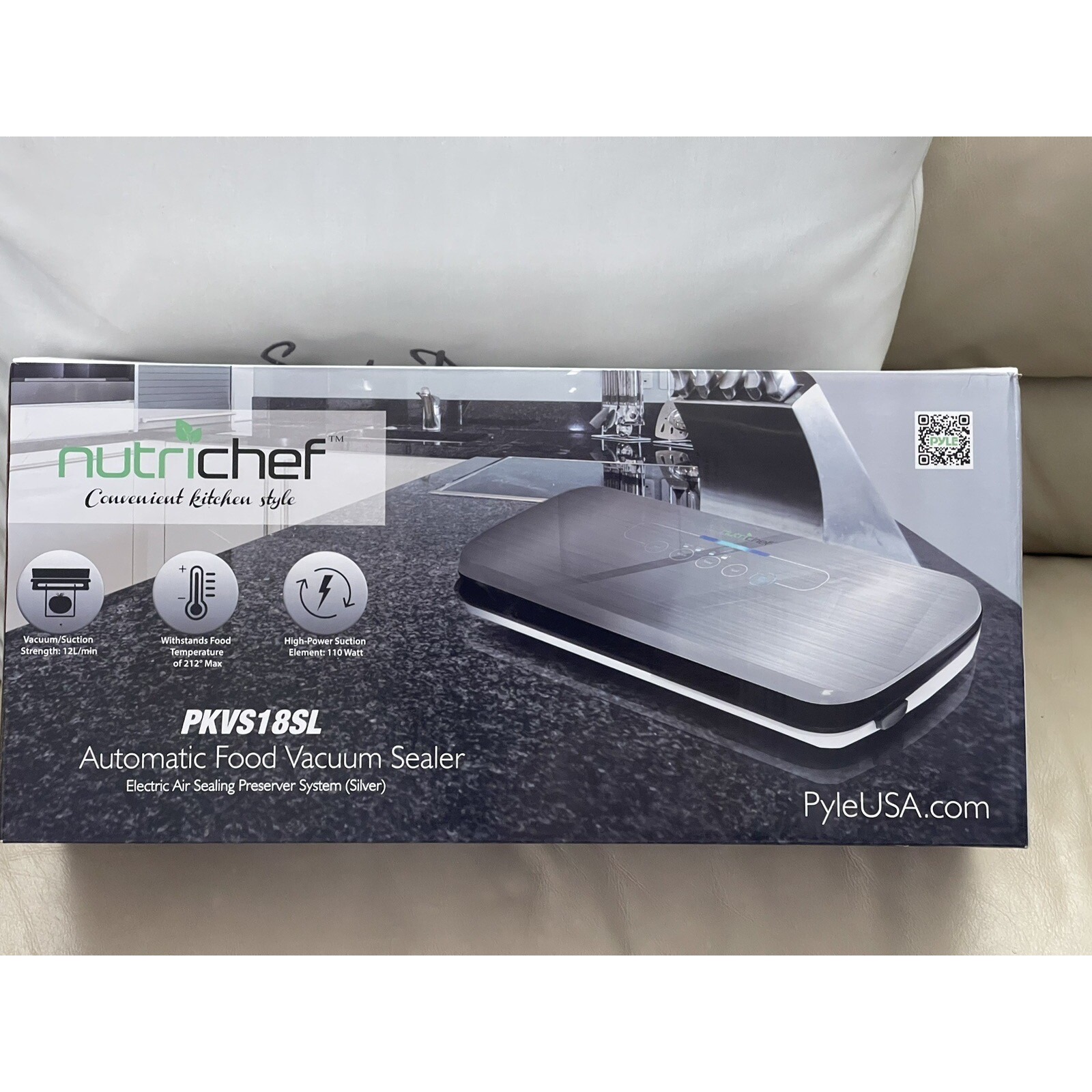 NutriChef PKVS18SL, Automatic Vacuum Air Sealing System Open Box