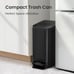 Small Bathroom Trash Can with Lid Soft Close, Step Pedal, 6 Liter / 1.6 Gallon
