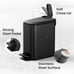 Small Bathroom Trash Can with Lid Soft Close, Step Pedal, 6 Liter / 1.6 Gallon