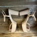 New Womens Schutz Kelsie Beige Leather Platform Block Sandals Heels Size 11 B