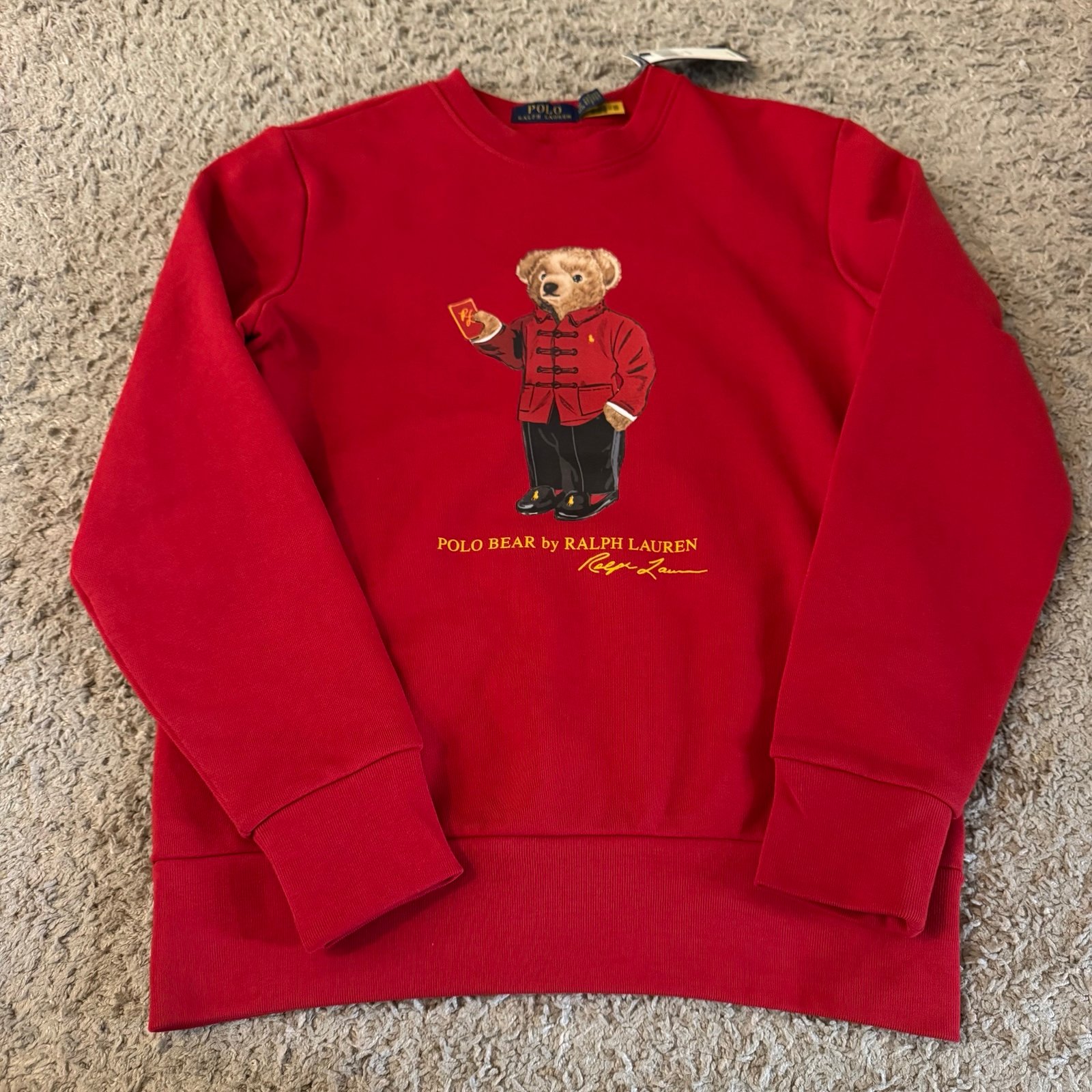 Women’s Polo Ralph Lauren Lunar New Year Polo Bear Pullover Crewneck Sweater