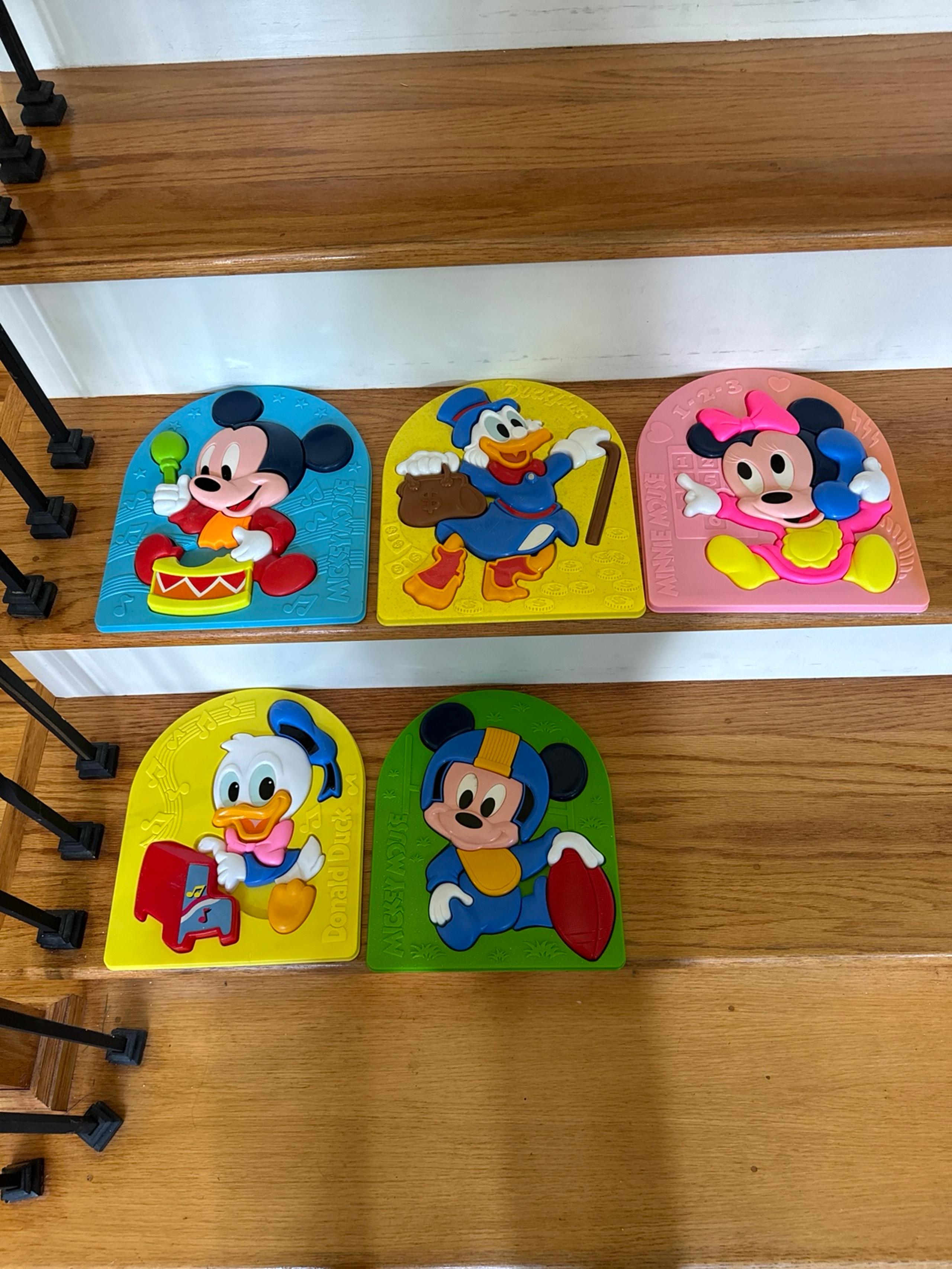 Vintage Disney Toddlers 3-D Plastic Puzzles