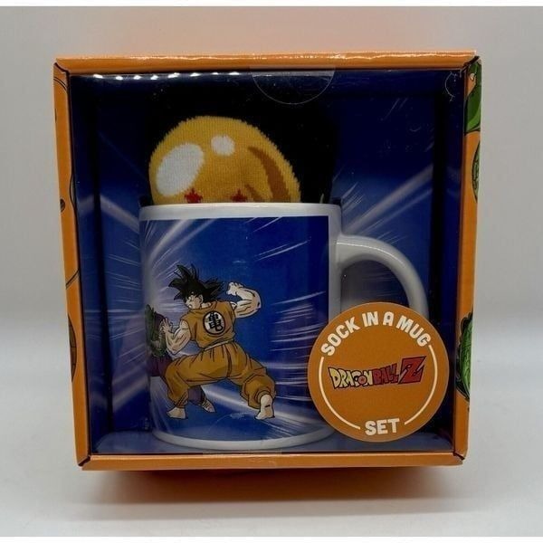 Dragon Ball Z Sock In A Mug Set Goku Piccolo Limited Edition New In Box