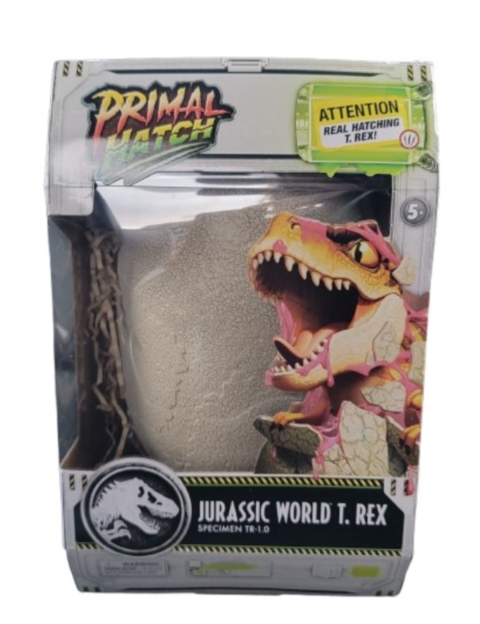 Jurassic World T-Rex Primal Hatch Egg, Interactive Dinosaur, Hot Christmas Toy