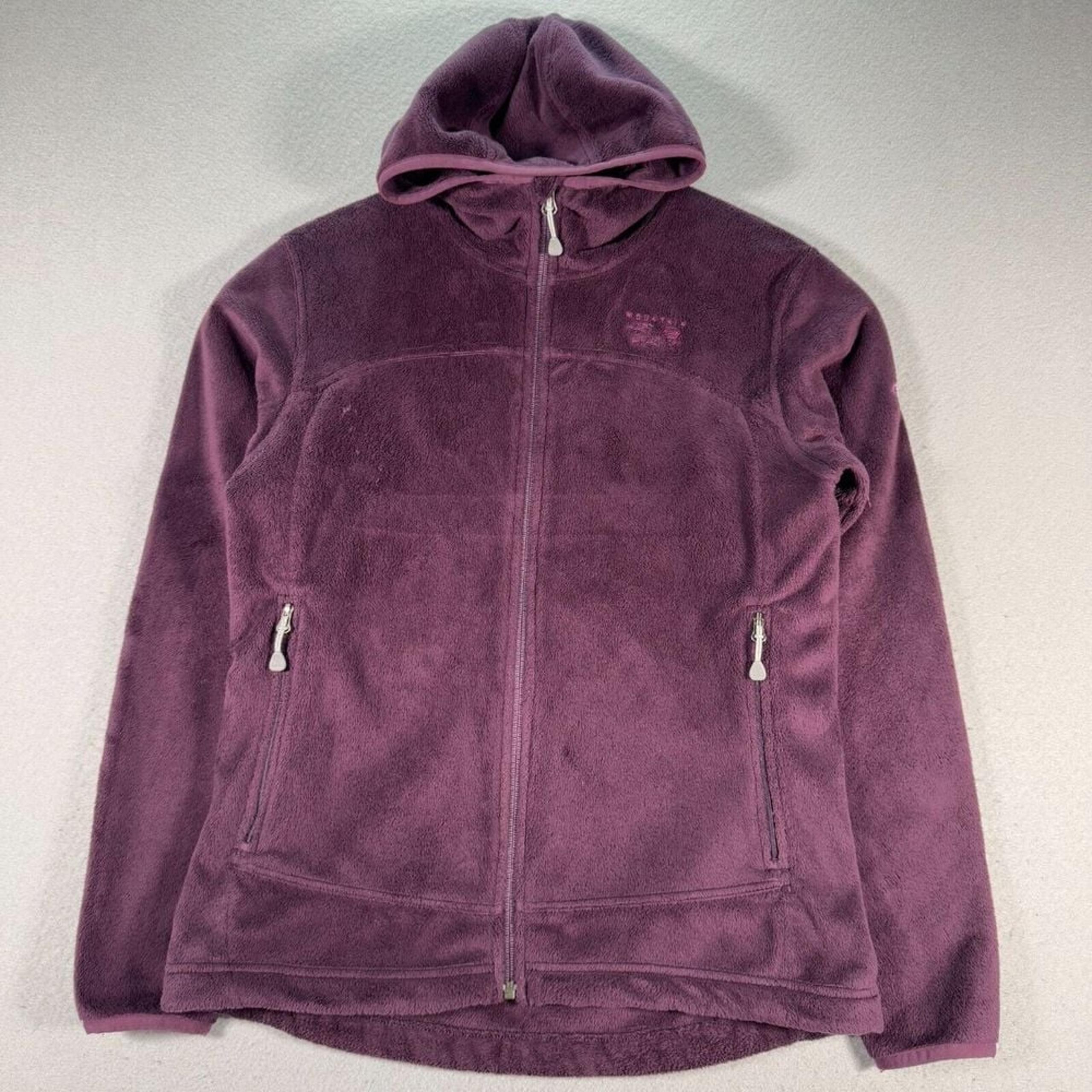 Mountain Hardwear Pyxis Sherpa Fleece Jacket Women Medium Purple Soft Fuzzy Hike