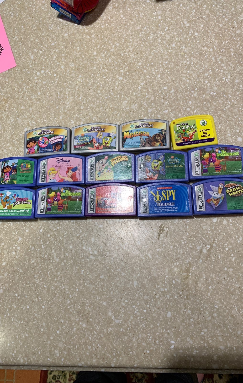 Leap Frog Leapster game lot