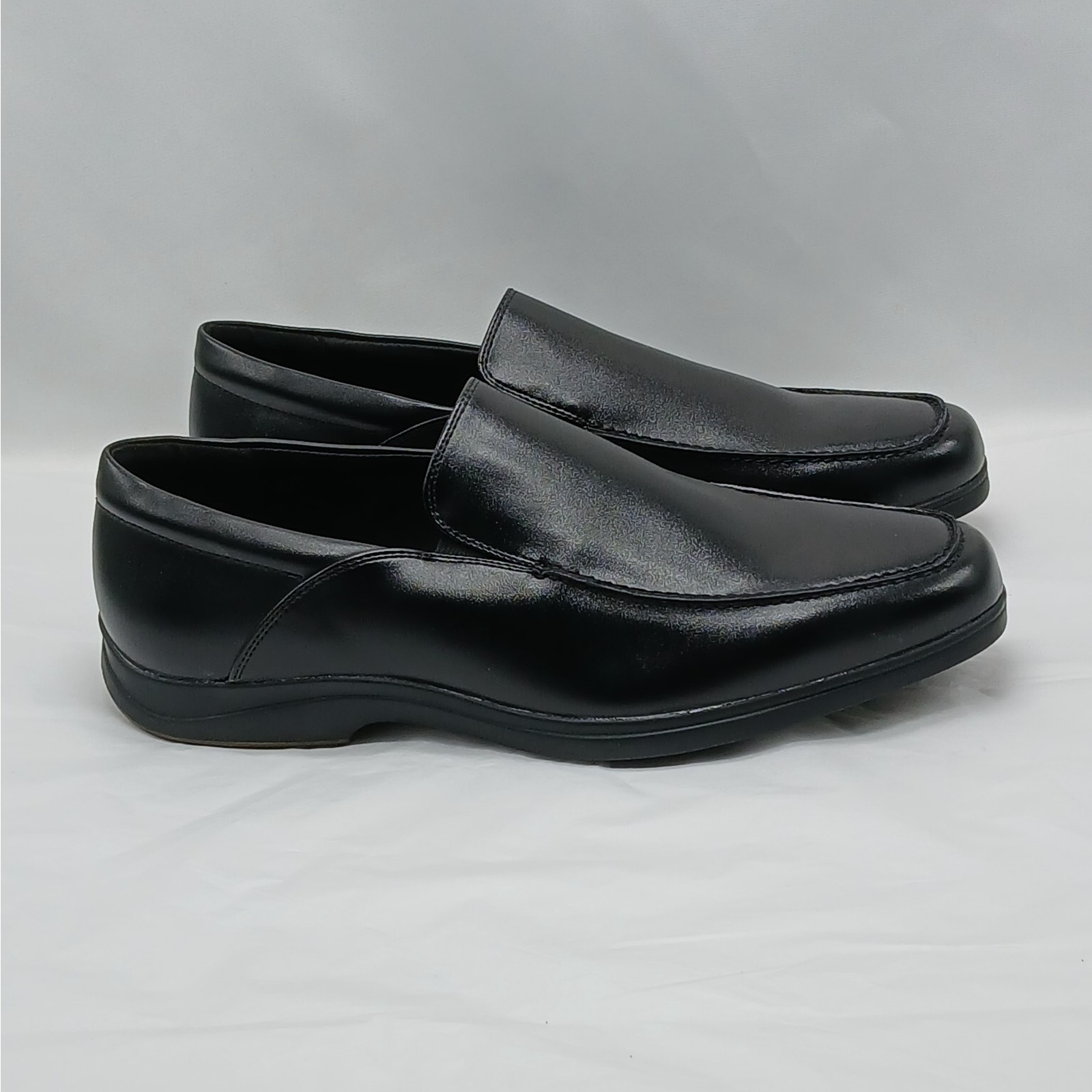 Giorgio Brutini Abrams Mens Dress Shoes 9.5 Black Leather Slip On Memory Foam