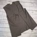 Bryn Walker Cashmere Lambswool Angora Sweater Vest with Front Tie Taupe Medium