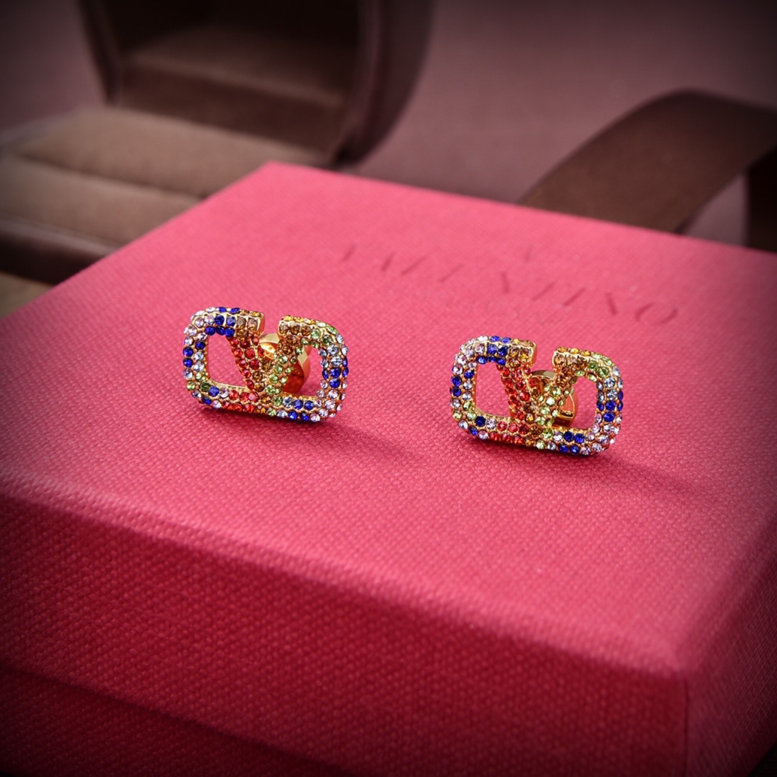 Colored earrings