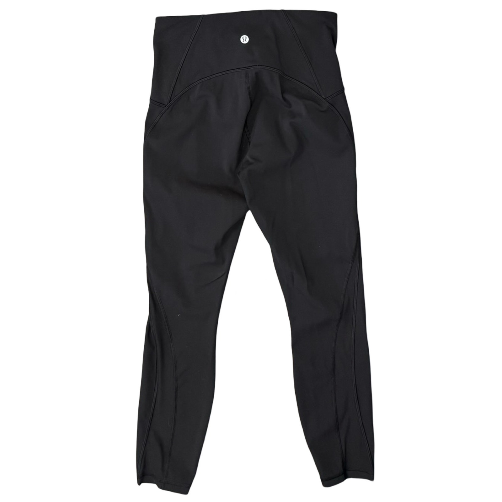 Lululemon Black Mid Rise Cropped Ankle Leggings size 6 Athletic Yoga Workout