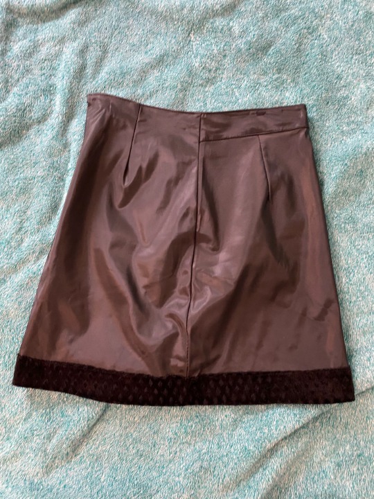 Vintage Black Pleather Skirt - Women’s Size 4