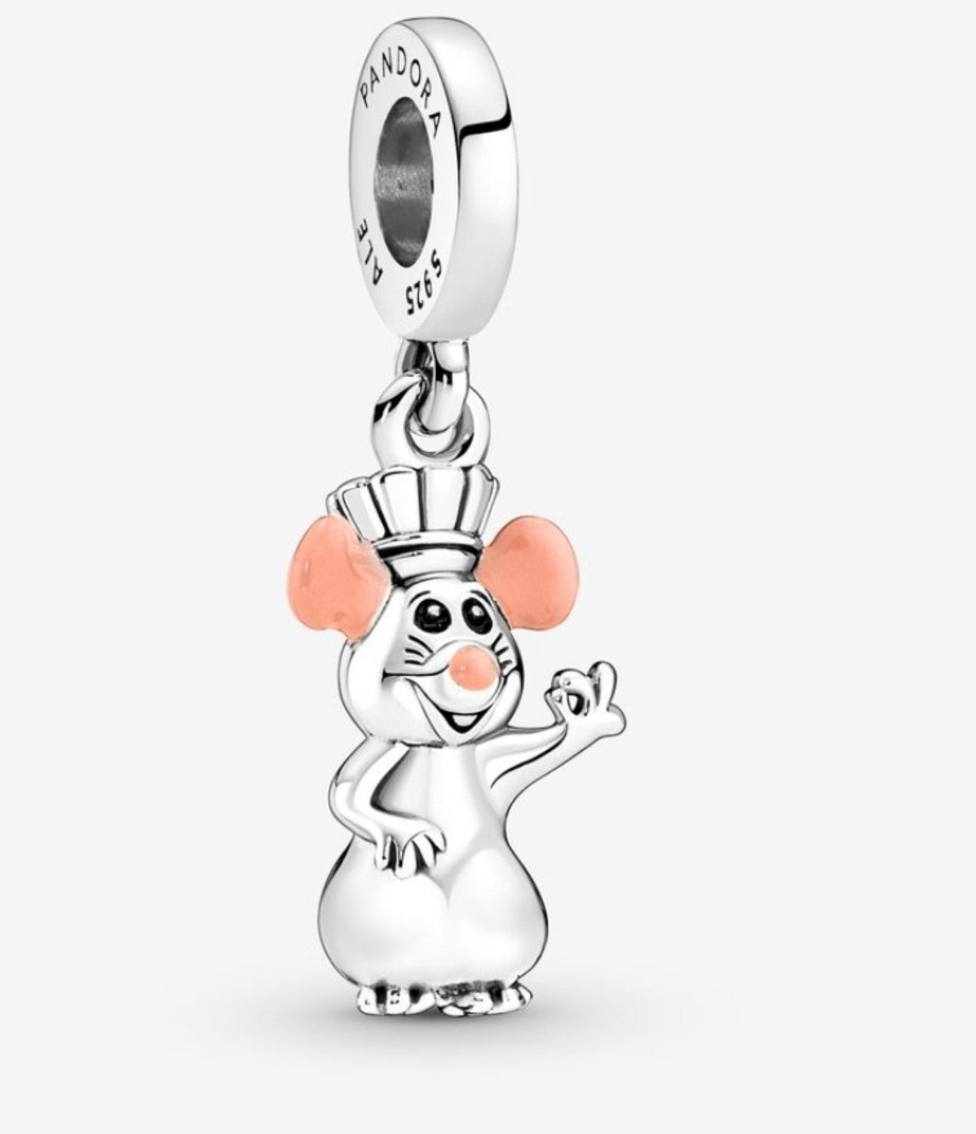 New Disney Pixar Remy dangle silver charm for Pandora moments bracelet