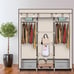 69 Clothes Rack Closet Wardrobe Clothes Storage Organizer with Metal Shelves