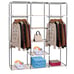 69 Clothes Rack Closet Wardrobe Clothes Storage Organizer with Metal Shelves