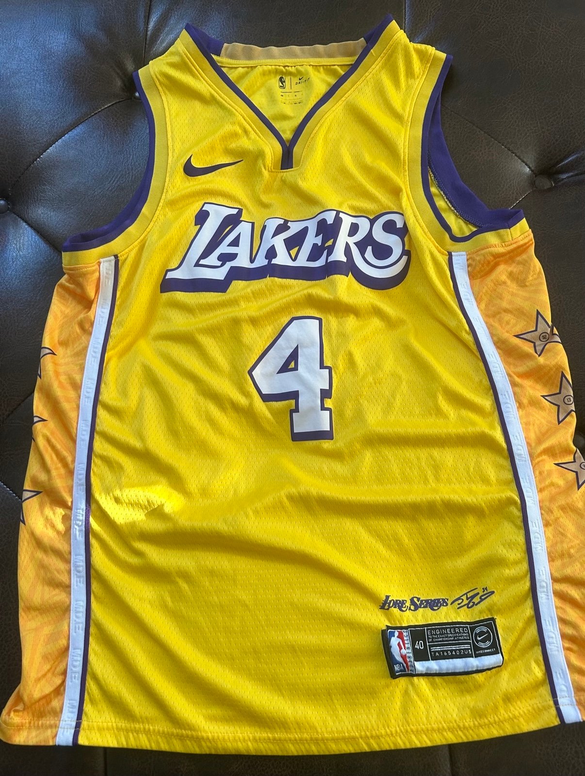 NBA Alex Caruso Swingman Los Angeles Lakers Jersey Youth XL