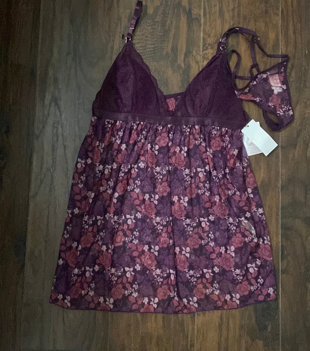 Jessica Simpson Babydoll and Thong (size: L)