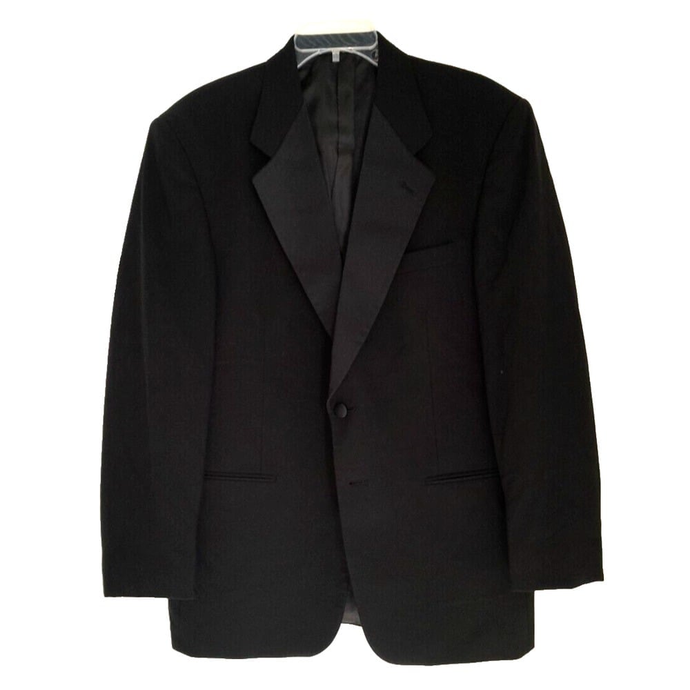 Givenchy Tuxedo Jacket 40R Black Monsieur Two Button Formal Wear No Mat tag