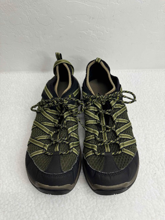 Chaco Footwear Green Black Mesh Upper Lace Up Hiking Shoes Size US 12 UK 11