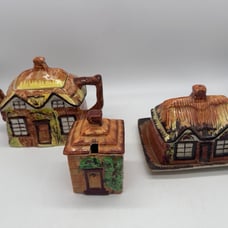Vintage PRICE KENSINGTON Cottage Ware 6 Piece TEA SET - English Ceramics