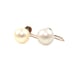 Solid 10K Yellow Gold Large 9mm White Pearl Screw Back Earrings