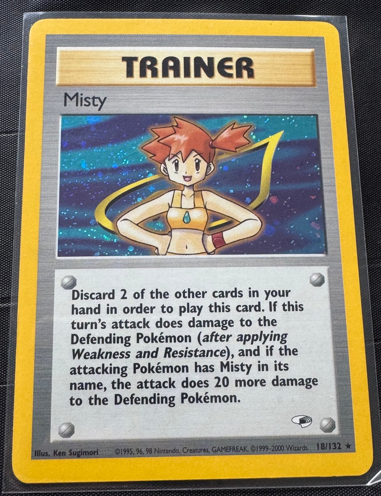 Misty Pokemon 018/132 Holo Rare Gym Heroes