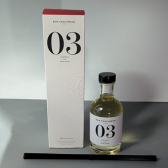 Bon Parfumeur Reed Diffuser 03 Patchouli, Leather, Tonka Bean 200ml NEW
