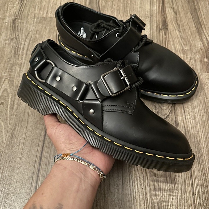 Dr. Doc Marten Oxford Henree Lace-Up Buckle Derby Shoe Academia Men 7/ 8 Women