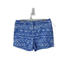 NWT Simply Southern Printed Women's Tribal Ultramarine Chino Shorts SZ 6