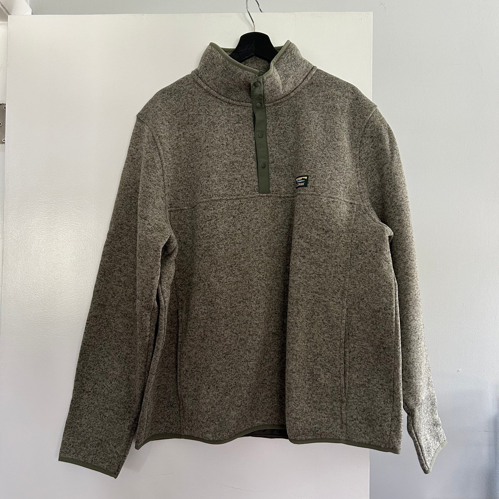 Men's L.L.Bean Sweater Fleece Pullover Eucalyptus