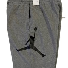 Nike Air Jordan Gray Vertical Leap Fleece Basketball Shorts Size S- NEW