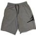 Nike Air Jordan Gray Vertical Leap Fleece Basketball Shorts Size S- NEW