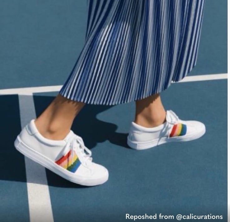Loeffler Randall Rainbow Sneakers Size 8.5