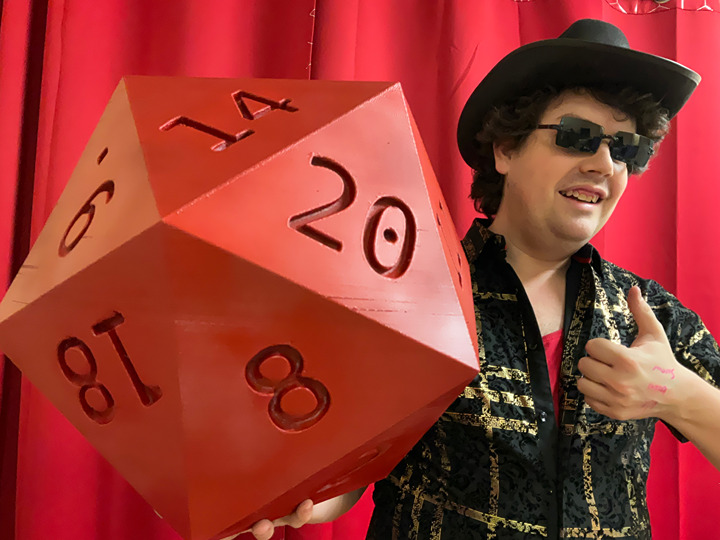 Giant D20 Die - Largest Rolling Dice for Epic Game Nights