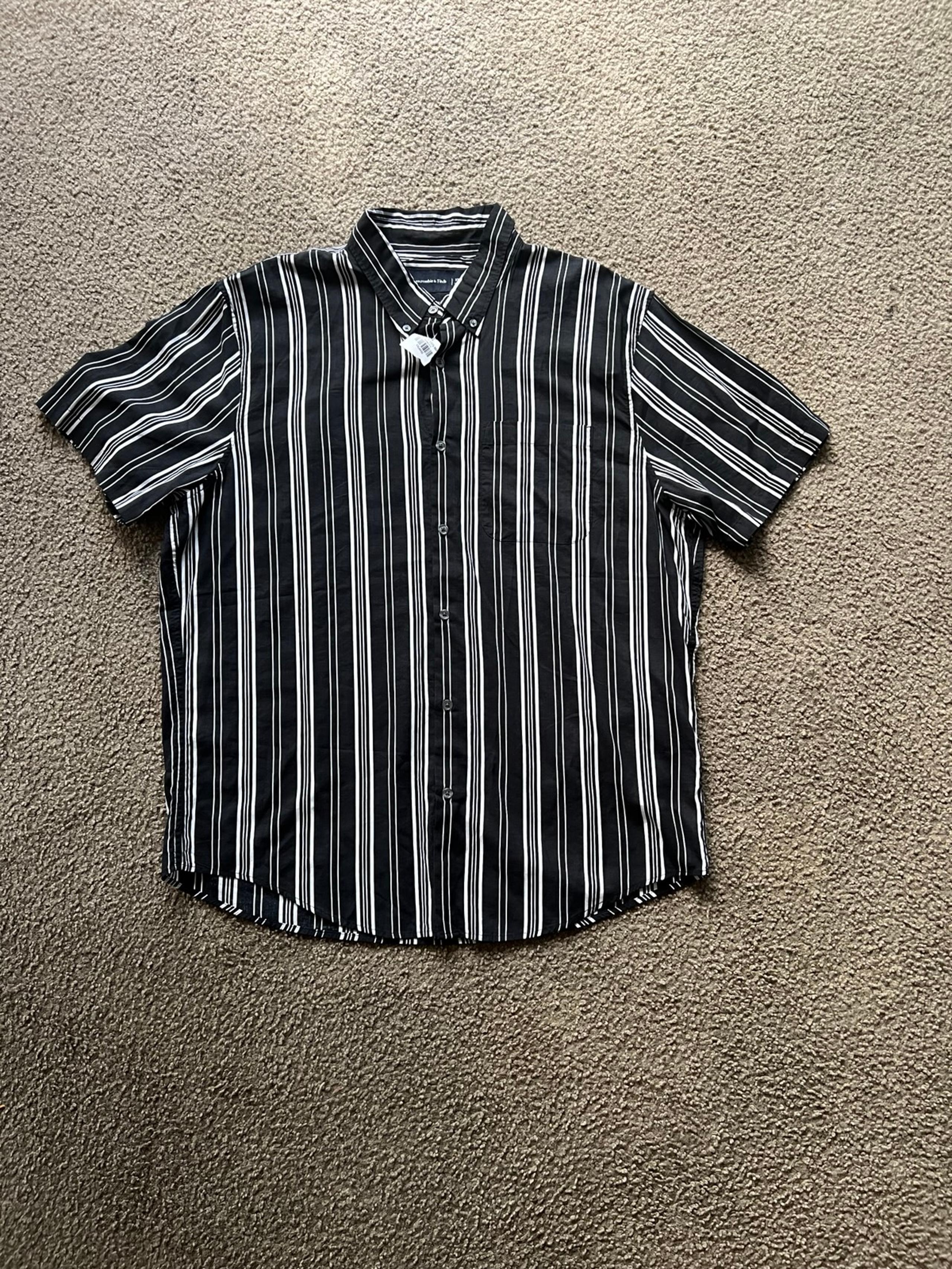 Abercrombie & Fitch Camp Collar Summer Linen Blend Shirt Men’s XXL