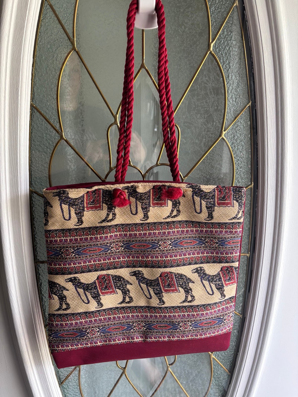Set of two Egyptian made (purchased in Egypt) totes