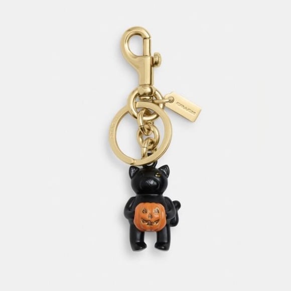 NWT Coach Outlet Halloween Cat Bag Charm