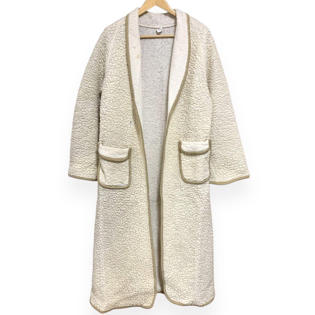 Austrian Wool Boa Long Coat Gown Sheep Wool Boa Vintage