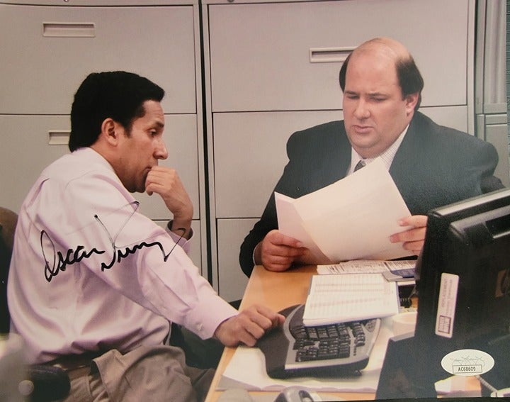 Oscar Nunez signed 8x10 photo The Office Dunder Mifflin JSA coa