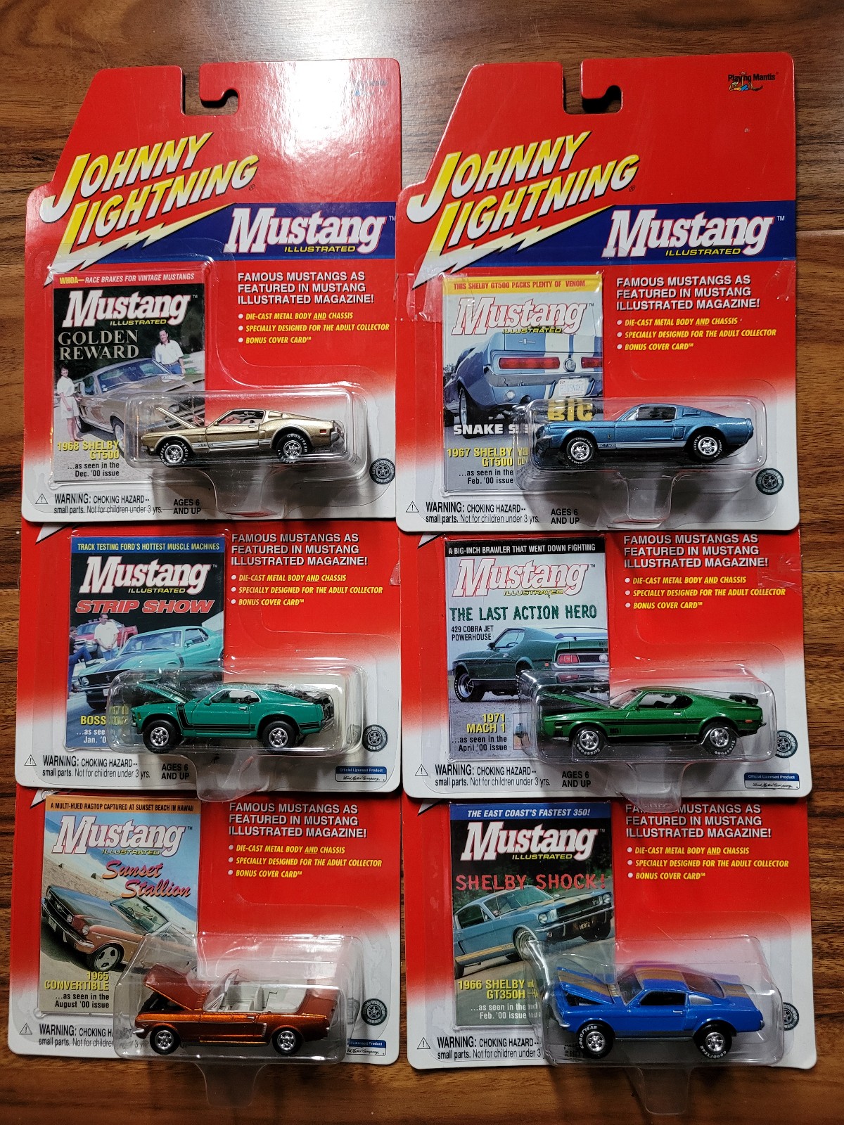 Johnny Lightning Mustang Illustrated (6cars)