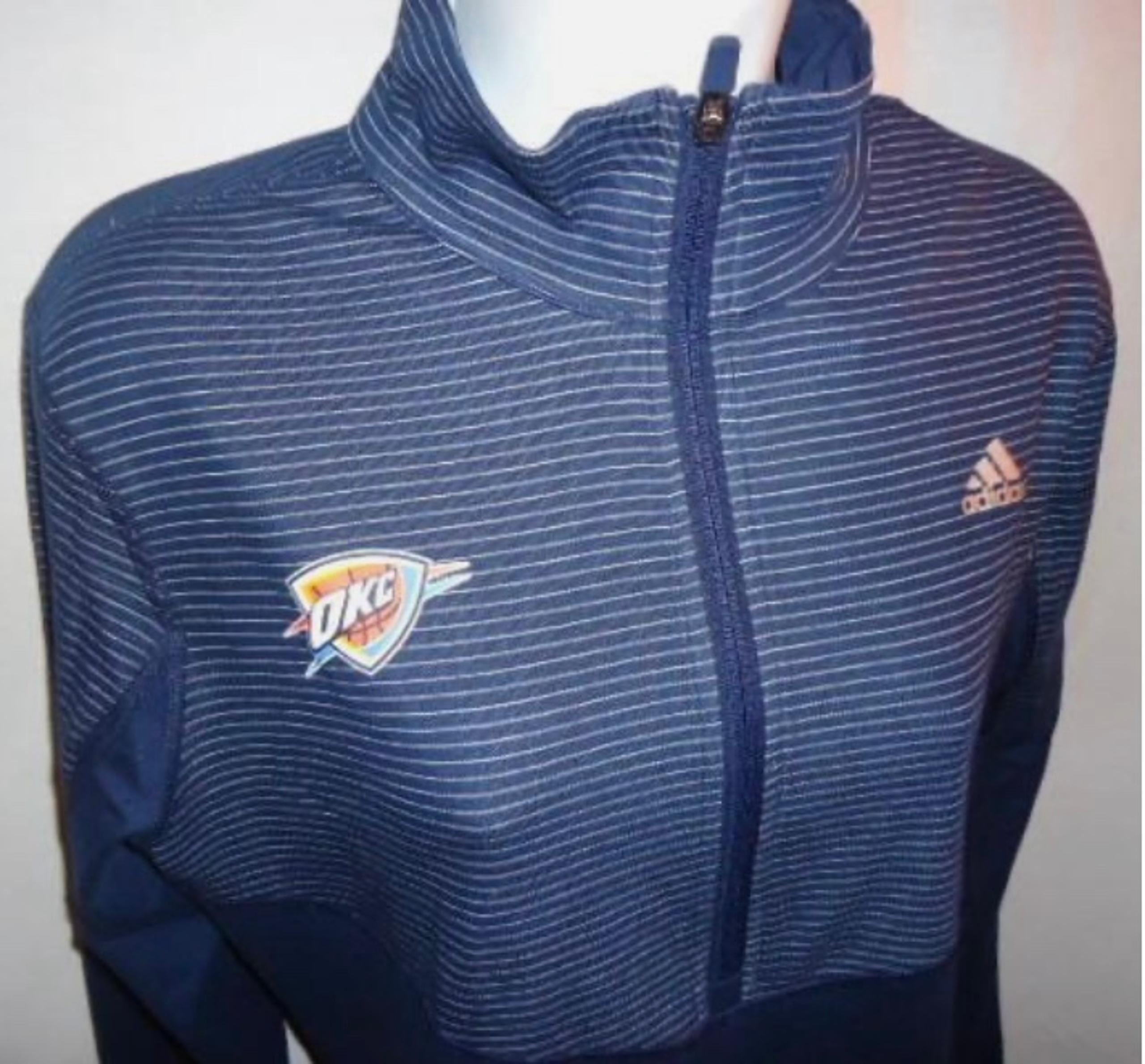 Oklahoma City Thunder adidas Women's Lightweight Performance Half-Zip Sz. M